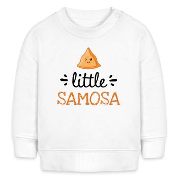 Petit Samosa – Vêtements de bébé mignons - Sweat bébé bio Stanley/Stella - blanc - Devant