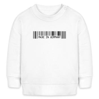 Made in Germany - Deutschland - Barcode - Strichco - Baby Sweatshirt by Stanley/Stella - white - Front
