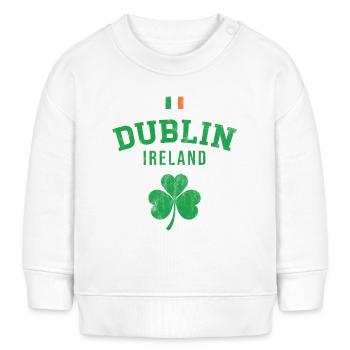 Dublin, Irland - Baby Organic Sweatshirt Baby Changer von Stanley/Stella - Weiß - Vorne