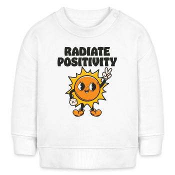 Strahle Positivität aus - Baby Organic Sweatshirt Baby Changer von Stanley/Stella - Weiß - Vorne