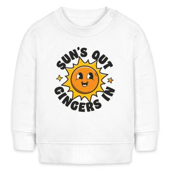 Suns Out Gingers In - Baby Sweatshirt by Stanley/Stella - white - Front