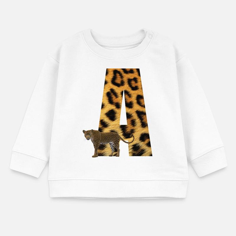 léopard un Sweat bébé bio Stanley/Stella