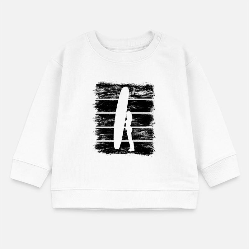 Surfer Mädchen Baby Organic Sweatshirt Baby Changer von Stanley/Stella