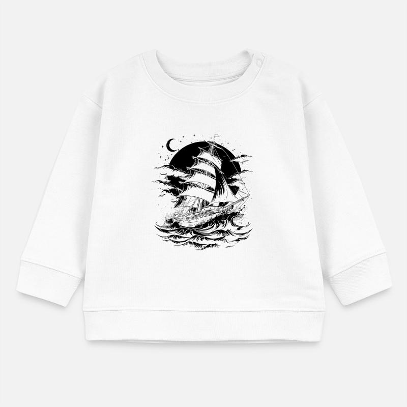 Sailing ship Baby Sweatshirt by Stanley/Stella