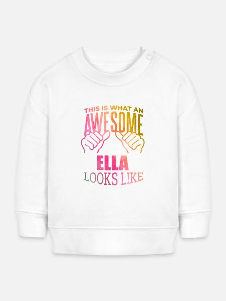 Ella Ella Ella - Baby Organic Sweatshirt Baby Changer von Stanley/Stella - Weiß