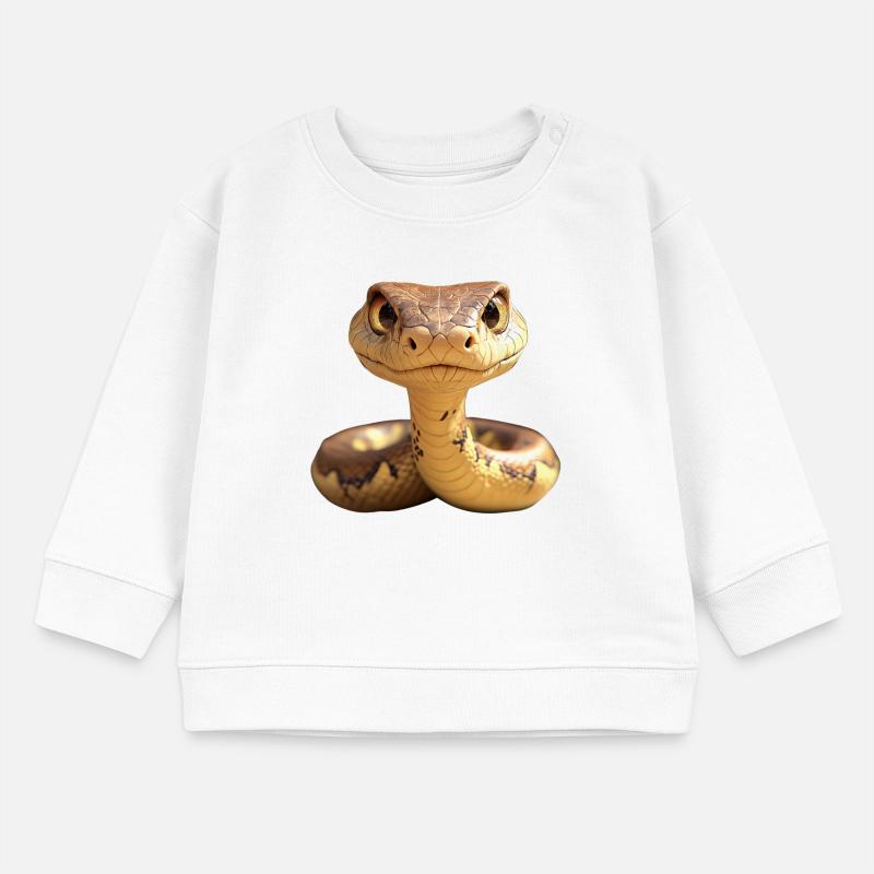Schlange Python Kobra Mamba Klapperschlange Snake Baby Organic Sweatshirt Baby Changer von Stanley/Stella