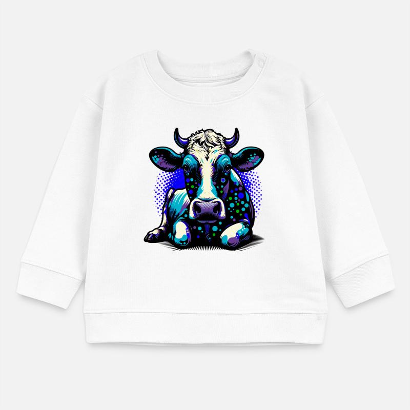 Vache Sweat bébé bio Stanley/Stella