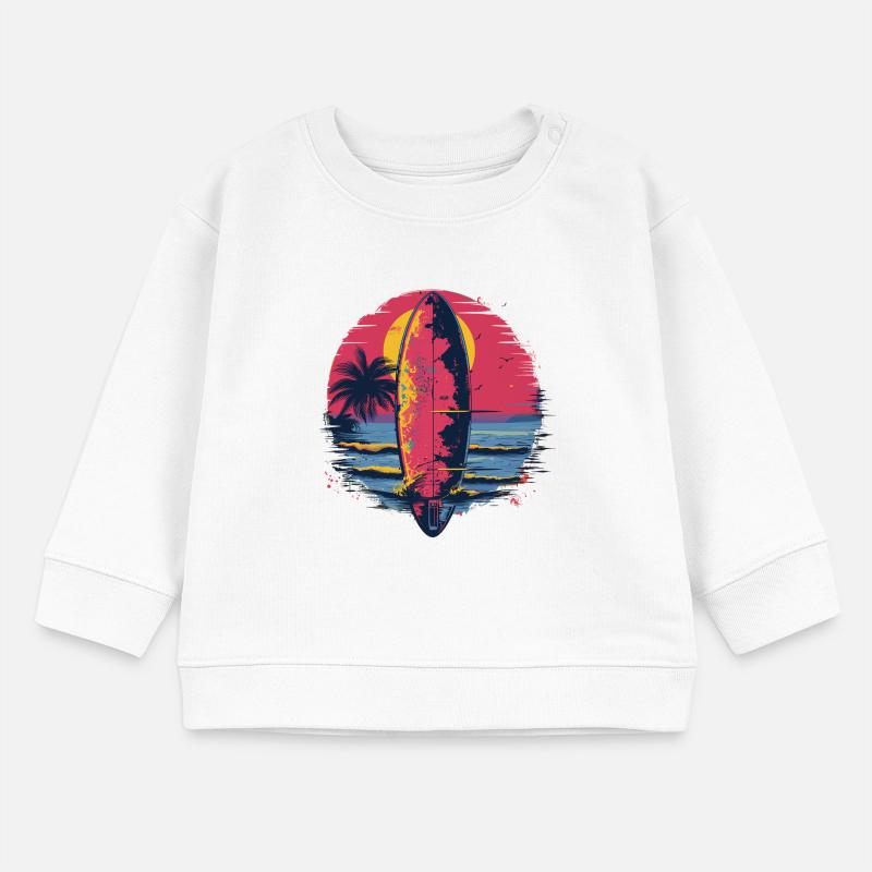 Planche de surf Synthwave Sweat bébé bio Stanley/Stella