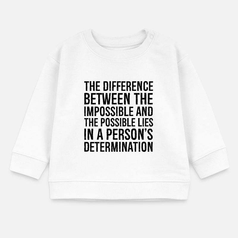 la différence entre l’impossible et le Sweat bébé bio Stanley/Stella