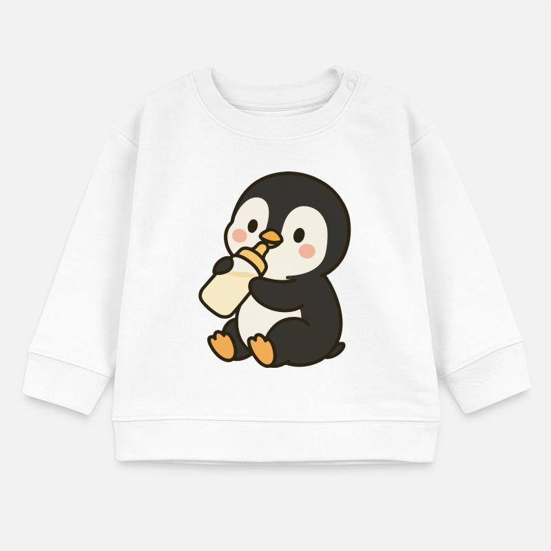 Fläschchen-Pinguin Baby Organic Sweatshirt Baby Changer von Stanley/Stella