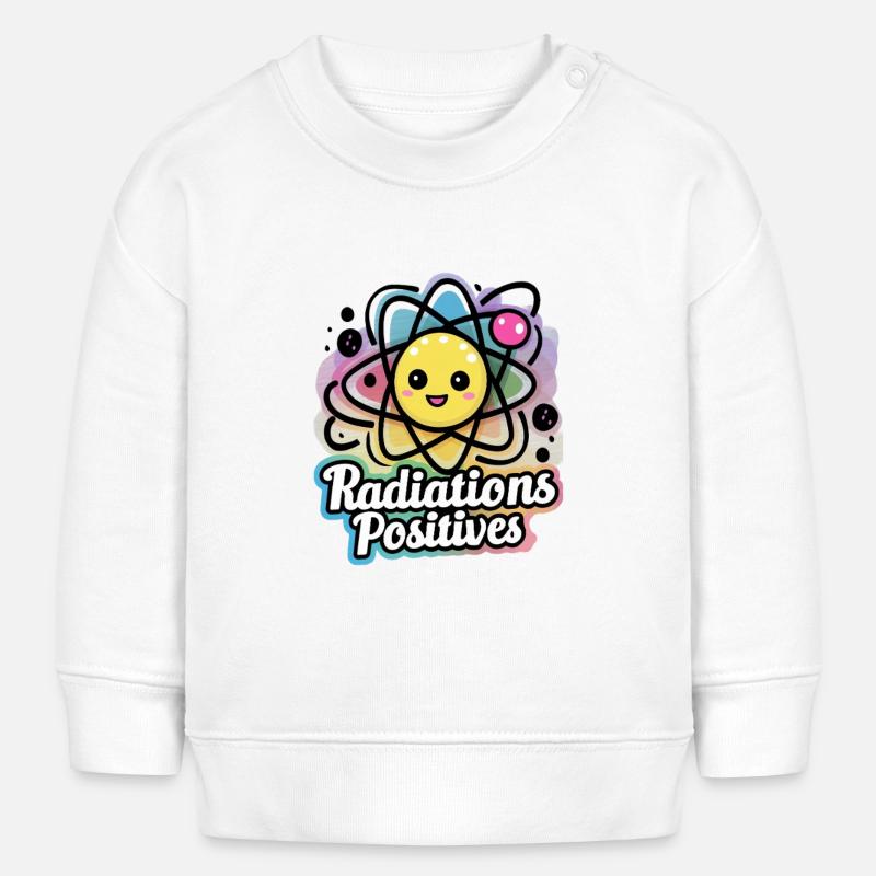 Radiations Positives pour Enfants Joie - Sweat bébé bio Stanley/Stella - blanc