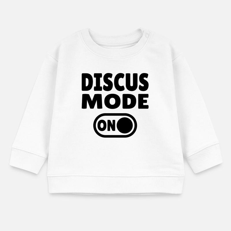 Discus Mode ON - Diskuswerfer Baby Organic Sweatshirt Baby Changer von Stanley/Stella