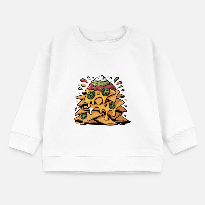 Cheese Nacho Tower Explosion Baby Sweatshirt by Stanley/Stella
