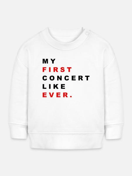 FIRST CONCERT - Baby Organic Sweatshirt Baby Changer von Stanley/Stella - Weiß