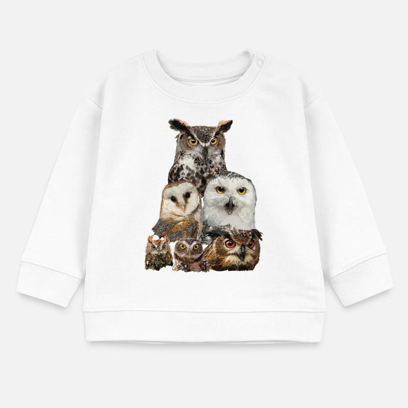 Eulen Baby Organic Sweatshirt Baby Changer von Stanley/Stella