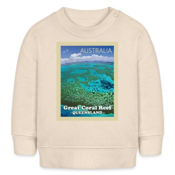 Great Barrier Reef - Baby Organic Sweatshirt Baby Changer von Stanley/Stella - Natur - Vorne