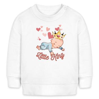 Little King - Baby Sweatshirt by Stanley/Stella - white - Front