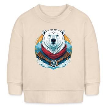 Eisbär - Baby Organic Sweatshirt Baby Changer von Stanley/Stella - Natur - Vorne
