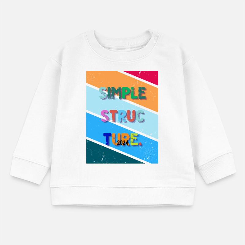 Conception simple. Structure simple 2024. Sweat bébé bio Stanley/Stella