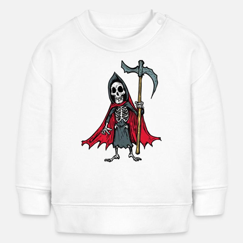 Grim Reaper - Death Himself - Baby Sweatshirt by Stanley/Stella - white