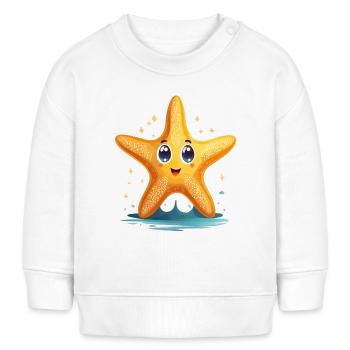 Étoile de mer - Sweat bébé bio Stanley/Stella - blanc - Devant