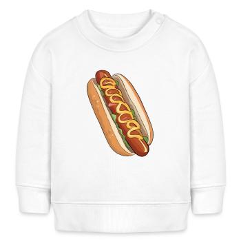 Hot-dog - Sweat bébé bio Stanley/Stella - blanc - Devant