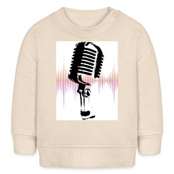 Amour pour l’égaliseur de musique - Sweat bébé bio Stanley/Stella - écru doux - Devant
