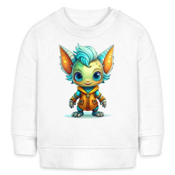 Une créature fantastique mignonne - Sweat bébé bio Stanley/Stella - blanc - Devant