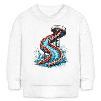 Water slide - Baby Sweatshirt by Stanley/Stella - white - Front