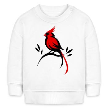 Kardinal - Baby Organic Sweatshirt Baby Changer von Stanley/Stella - Weiß - Vorne