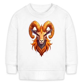Capricorne - Sweat bébé bio Stanley/Stella - blanc - Devant