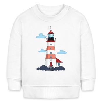 Leuchtturm - Baby Organic Sweatshirt Baby Changer von Stanley/Stella - Weiß - Vorne