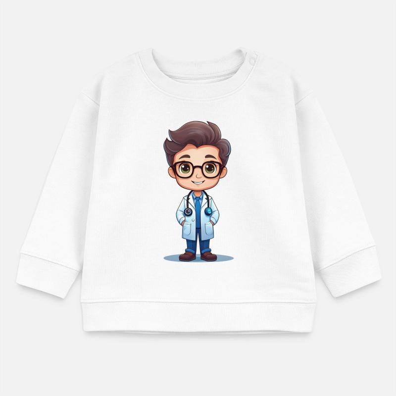 Arzt oder Doktor Baby Organic Sweatshirt Baby Changer von Stanley/Stella