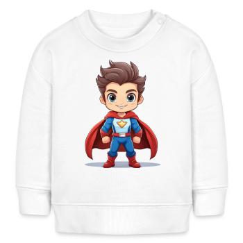 Superhero - Baby Sweatshirt by Stanley/Stella - white - Front