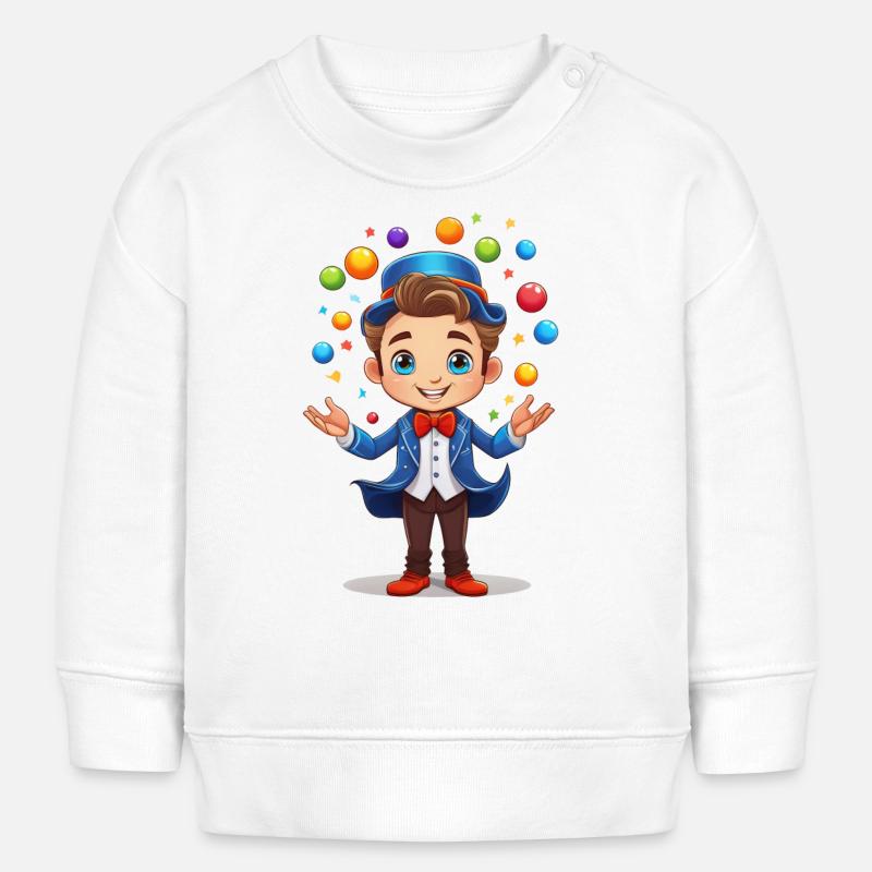 Artiste qui jongle - Sweat bébé bio Stanley/Stella - blanc