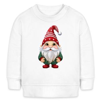 Gnome, goblin or gnome for Christmas - Baby Sweatshirt by Stanley/Stella - white - Front