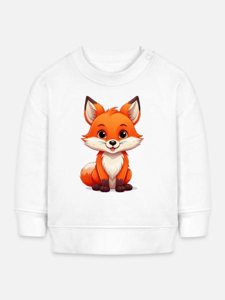 Fuchs - Baby Organic Sweatshirt Baby Changer von Stanley/Stella - Weiß
