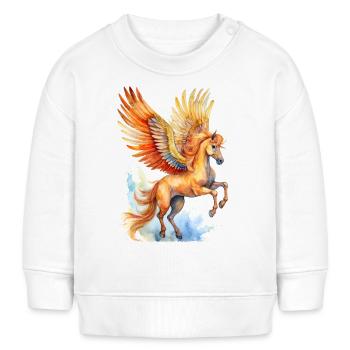 Pegasus - Baby Organic Sweatshirt Baby Changer von Stanley/Stella - Weiß - Vorne