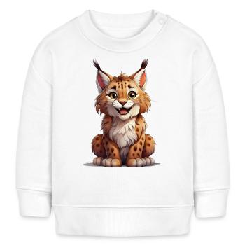 Luchs - Baby Organic Sweatshirt Baby Changer von Stanley/Stella - Weiß - Vorne