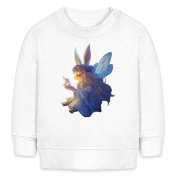 Fairy Bunny - Baby Organic Sweatshirt Baby Changer von Stanley/Stella - Weiß - Vorne