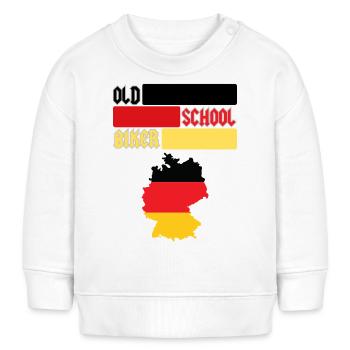 MOTARD DE LA VIEILLE ÉCOLE ALLEMAND - Sweat bébé bio Stanley/Stella - blanc - Devant