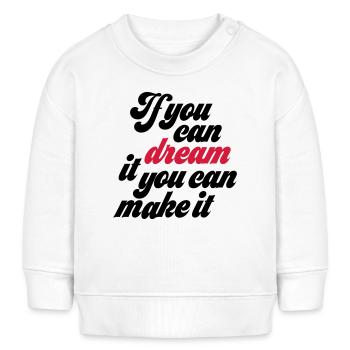 Motivation - Baby Organic Sweatshirt Baby Changer von Stanley/Stella - Weiß - Vorne