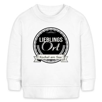 Lieblingsort Kochel am See - Baby Organic Sweatshirt Baby Changer von Stanley/Stella - Weiß - Vorne