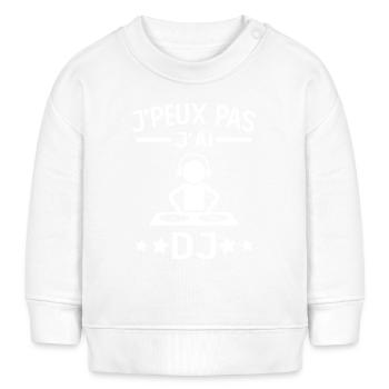 Ich kann keinen DJ haben - Baby Organic Sweatshirt Baby Changer von Stanley/Stella - Weiß - Vorne