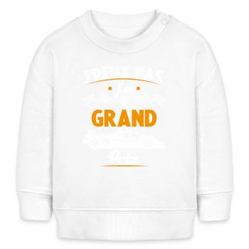 Je Peux Pas J ai Grand Prix - Sweat bébé bio Stanley/Stella - blanc - Devant