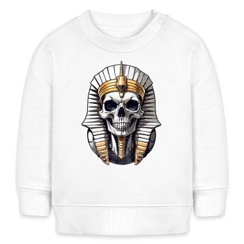 pharaon- momie - egypte - Sweat bébé bio Stanley/Stella - blanc - Devant
