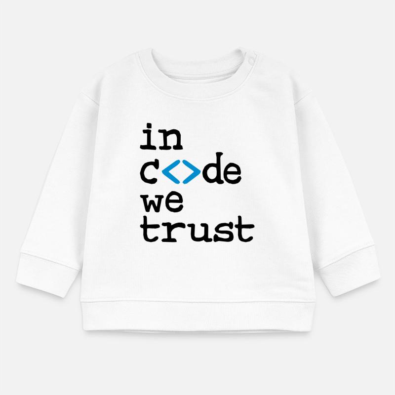in code we trust ! Baby Organic Sweatshirt Baby Changer von Stanley/Stella