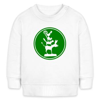 Bremer Stadtmusikanten - Bremen - Baby Organic Sweatshirt Baby Changer von Stanley/Stella - Weiß - Vorne
