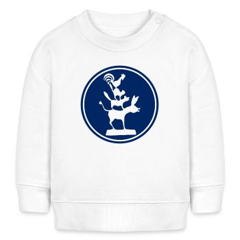 Bremer Stadtmusikanten - Bremen - Baby Organic Sweatshirt Baby Changer von Stanley/Stella - Weiß - Vorne