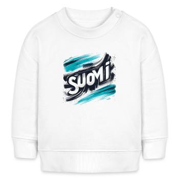 Suomi Finlande Finlande - Sweat bébé bio Stanley/Stella - blanc - Devant